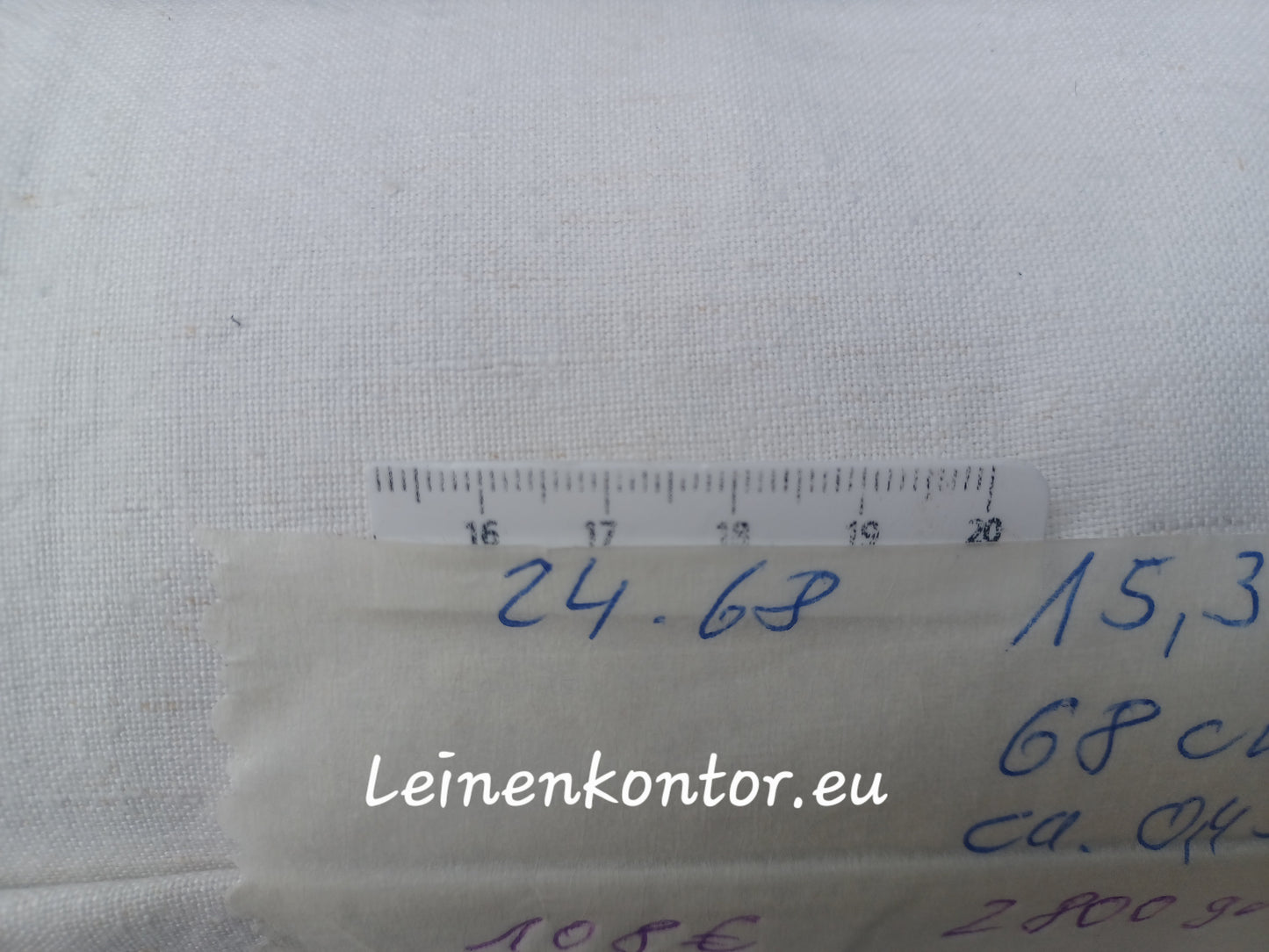 Leinenballen mit Millimeterskala 19 Fäden auf ein cm.