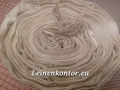 Leinenballen Ansicht gerollte Außenseite