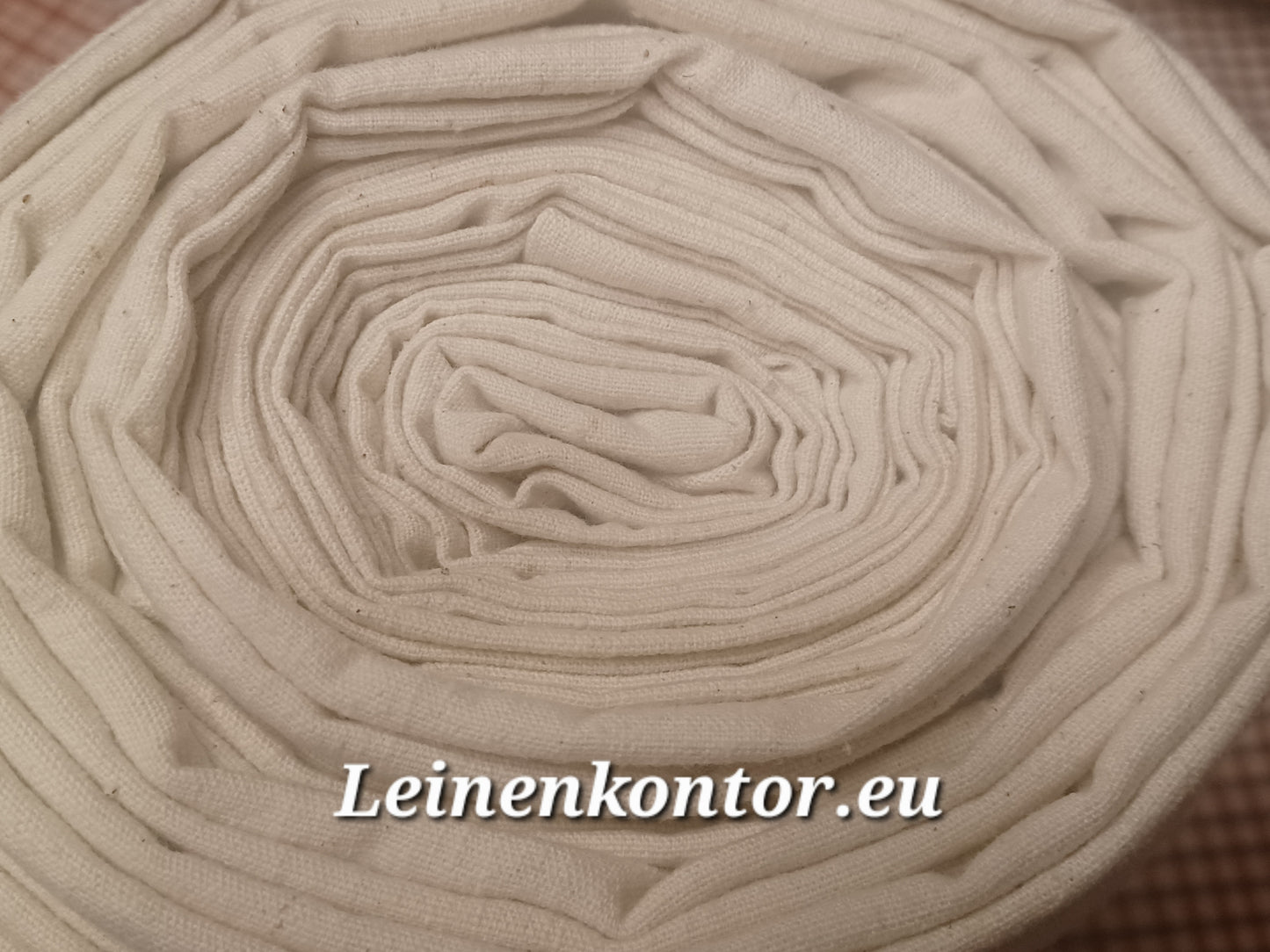 Leinenballen Ansicht gerollte Außenseite