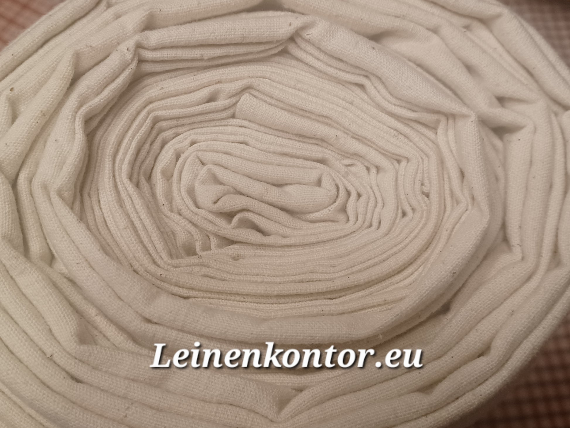 Leinenballen Ansicht gerollte Außenseite