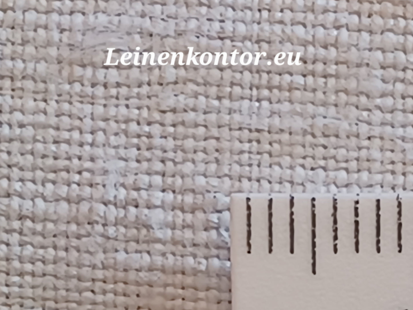 Leinenballen mit Millimeterskala 21 Fäden auf ein cm.
