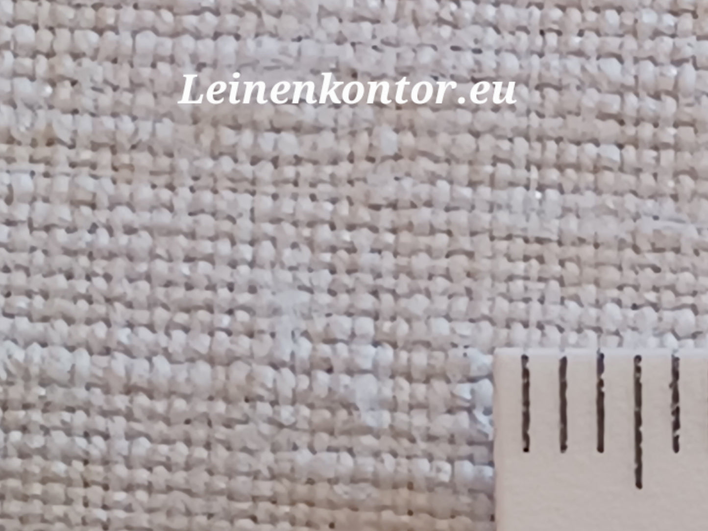Leinenballen mit Millimeterskala 21 Fäden auf ein cm.