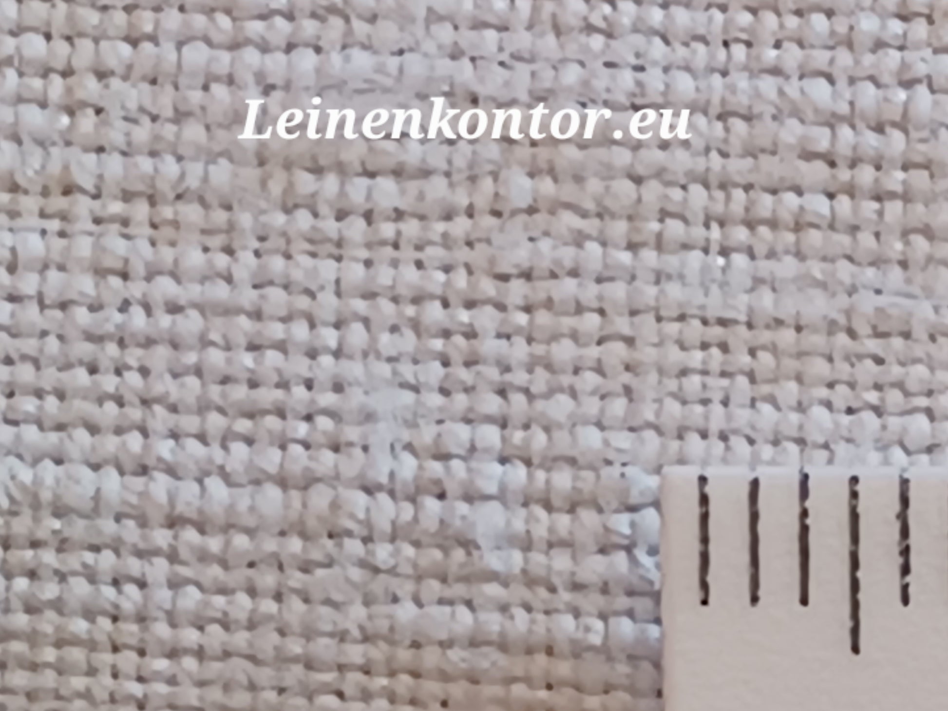Leinenballen mit Millimeterskala 21 Fäden auf ein cm.