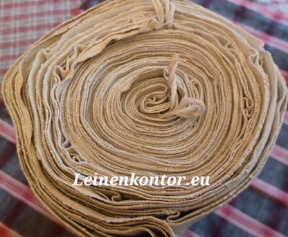 Leinenballen Ansicht gerollte Außenseite