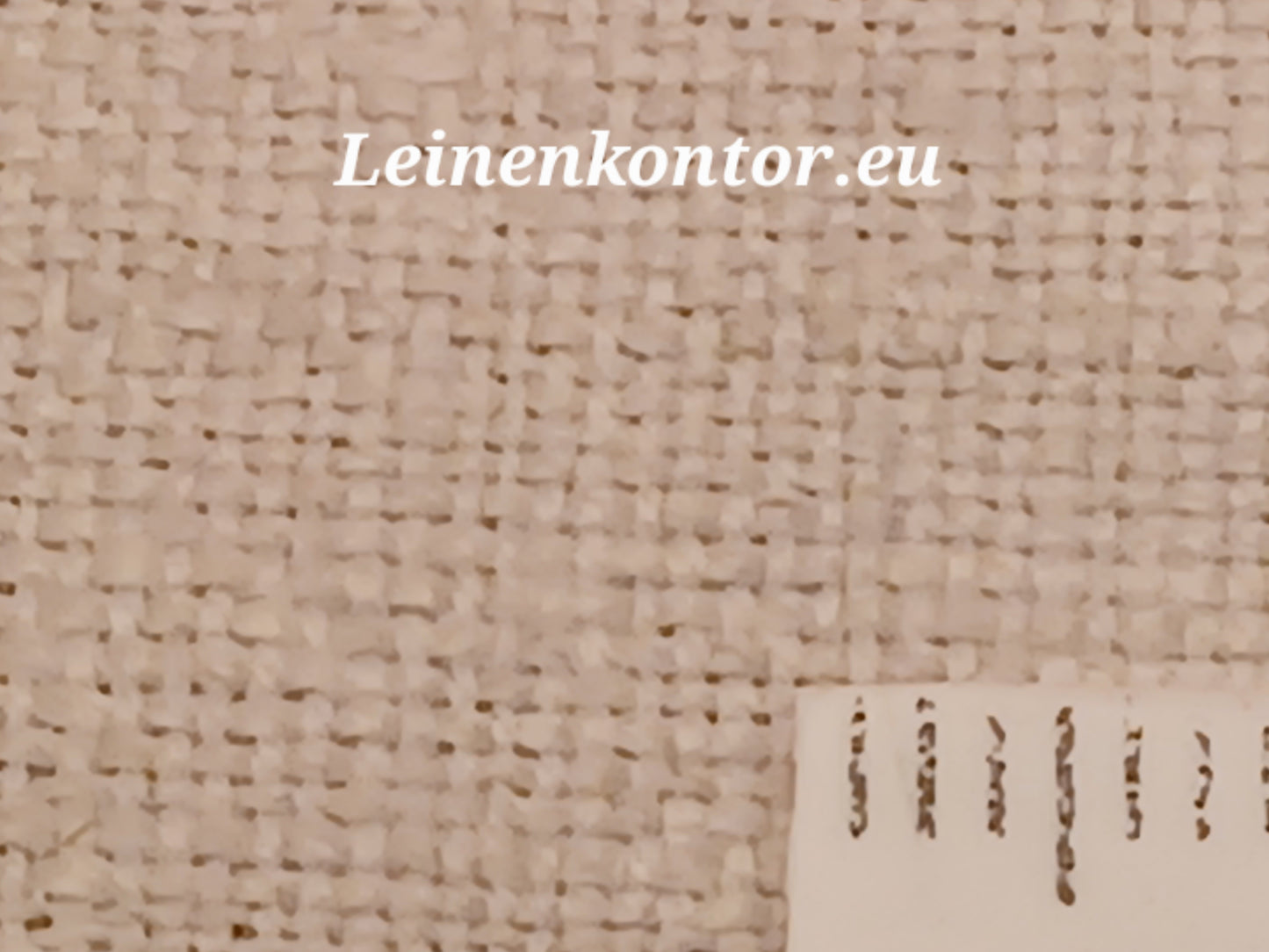 Leinenballen mit Millimeterskala 12 Fäden auf ein cm.