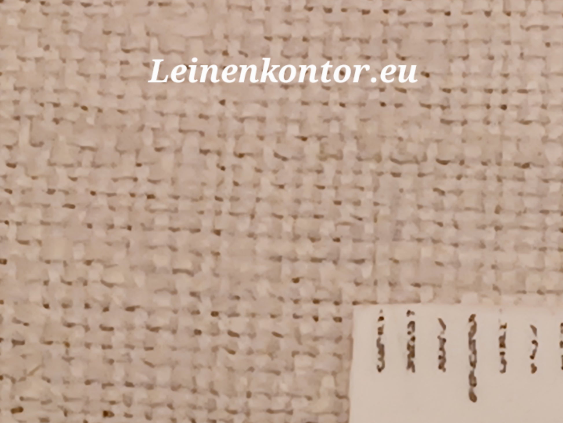 Leinenballen mit Millimeterskala 12 Fäden auf ein cm.