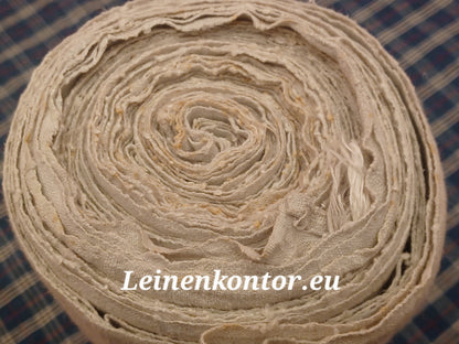 Leinenballen Ansicht gerollte Außenseite