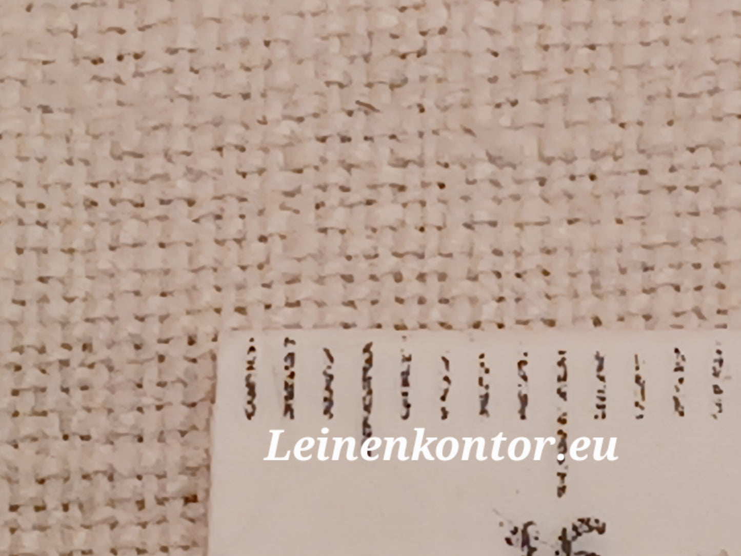 Leinenballen mit Millimeterskala 16 Fäden auf ein cm.