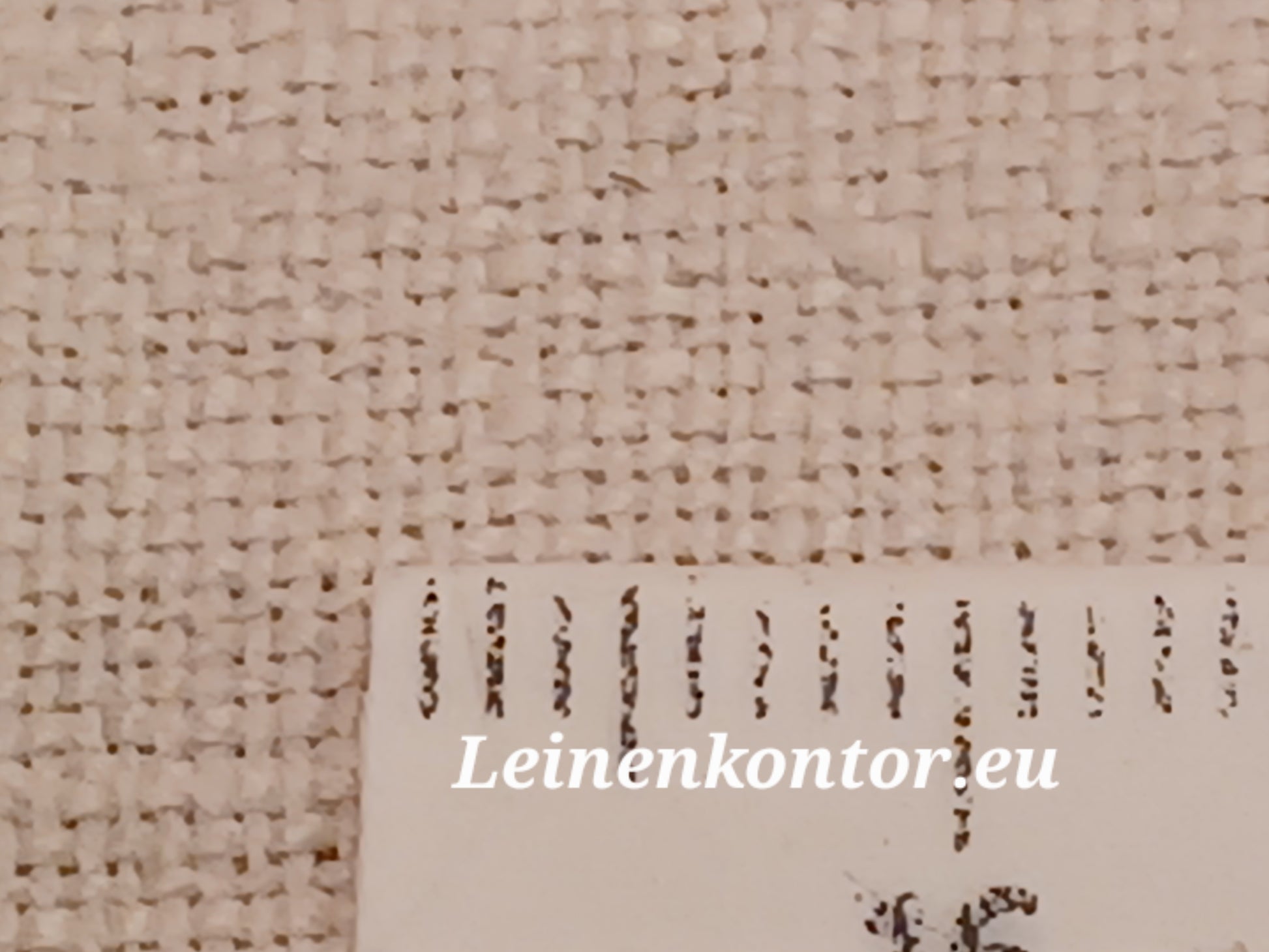 Leinenballen mit Millimeterskala 16 Fäden auf ein cm.