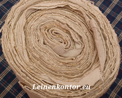 Leinenballen Ansicht gerollte Außenseite