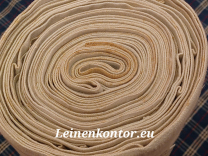 Leinenballen Ansicht gerollte Außenseite