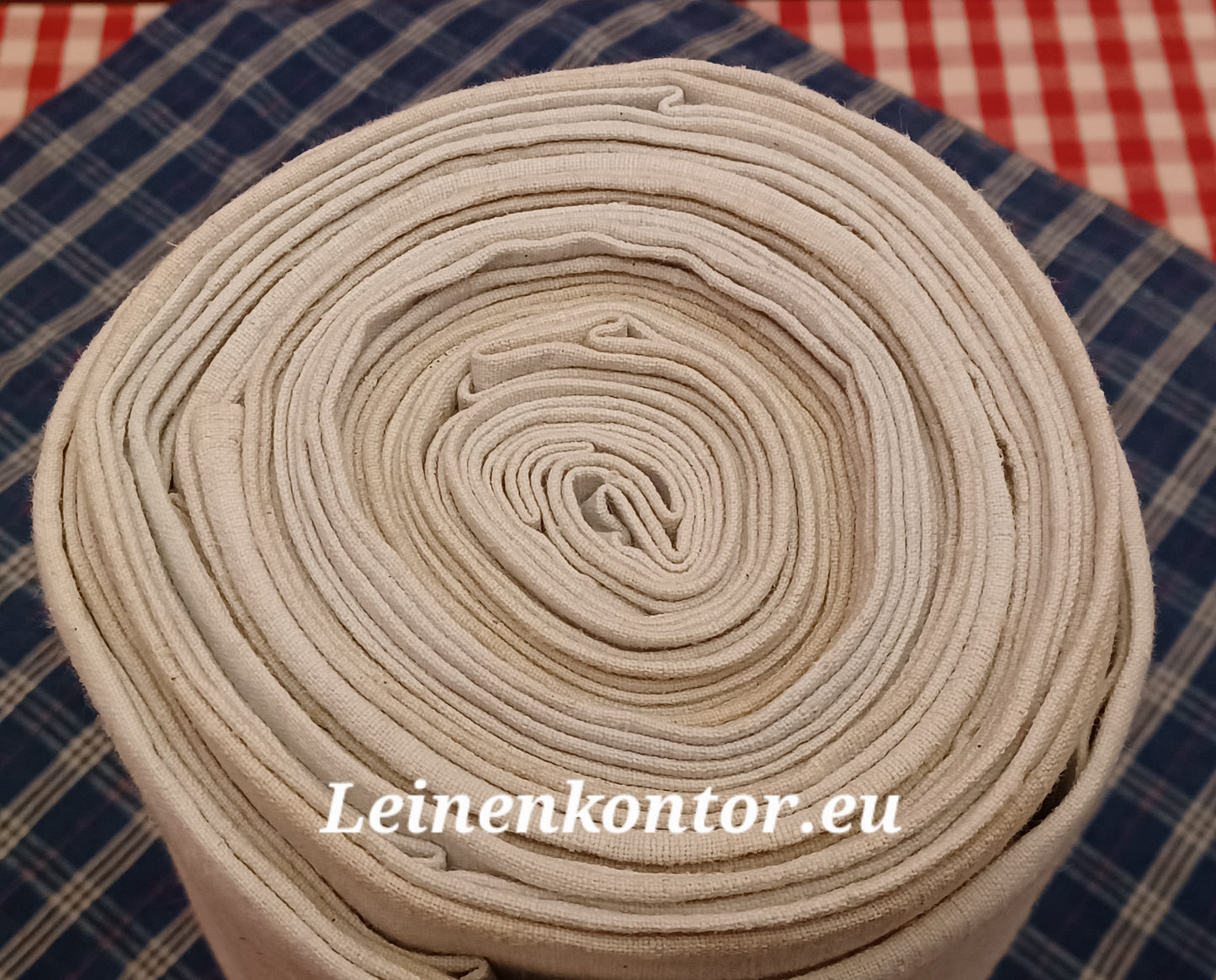Leinenballen Ansicht gerollte Außenseite