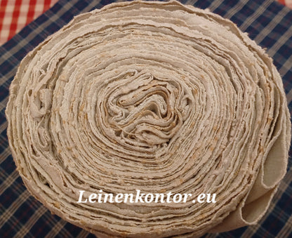 Leinenballen Ansicht gerollte Außenseite