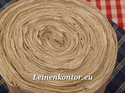 Leinenballen Ansicht gerollte Außenseite