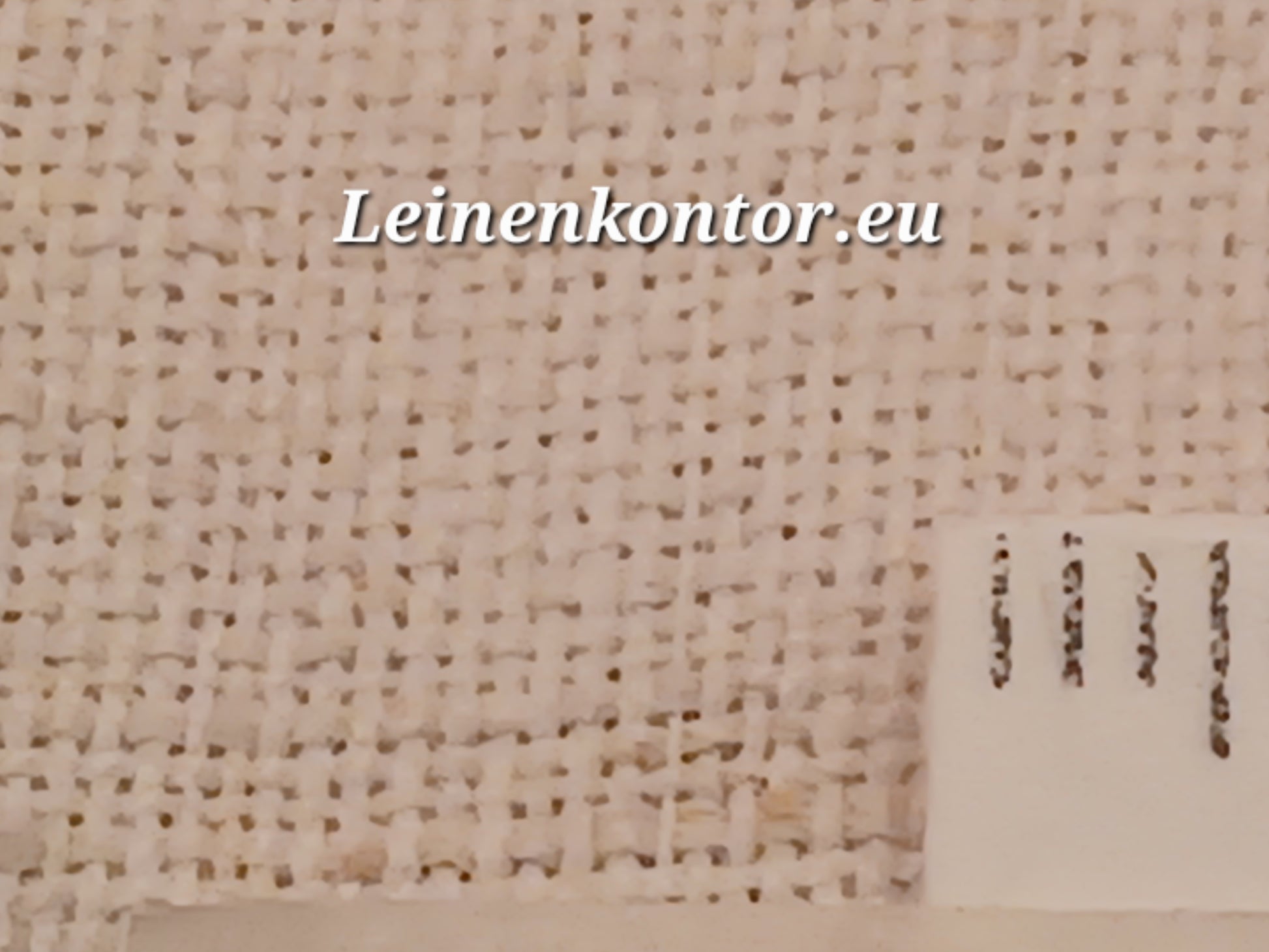 Leinenballen mit Millimeterskala 16 Fäden auf ein cm.