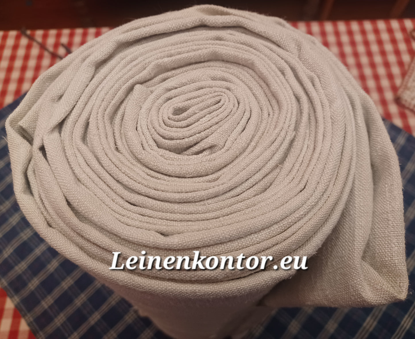 Leinenballen Ansicht gerollte Außenseite