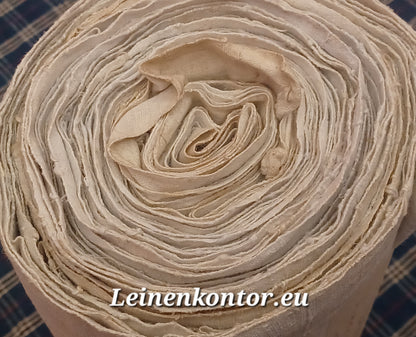 Leinenballen Ansicht gerollte Außenseite