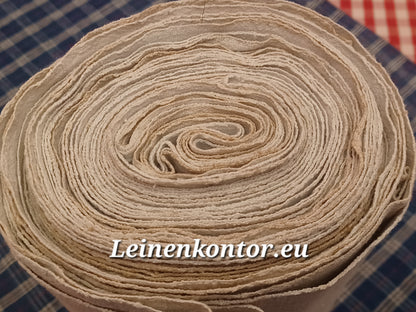 Leinenballen Ansicht gerollte Außenseite