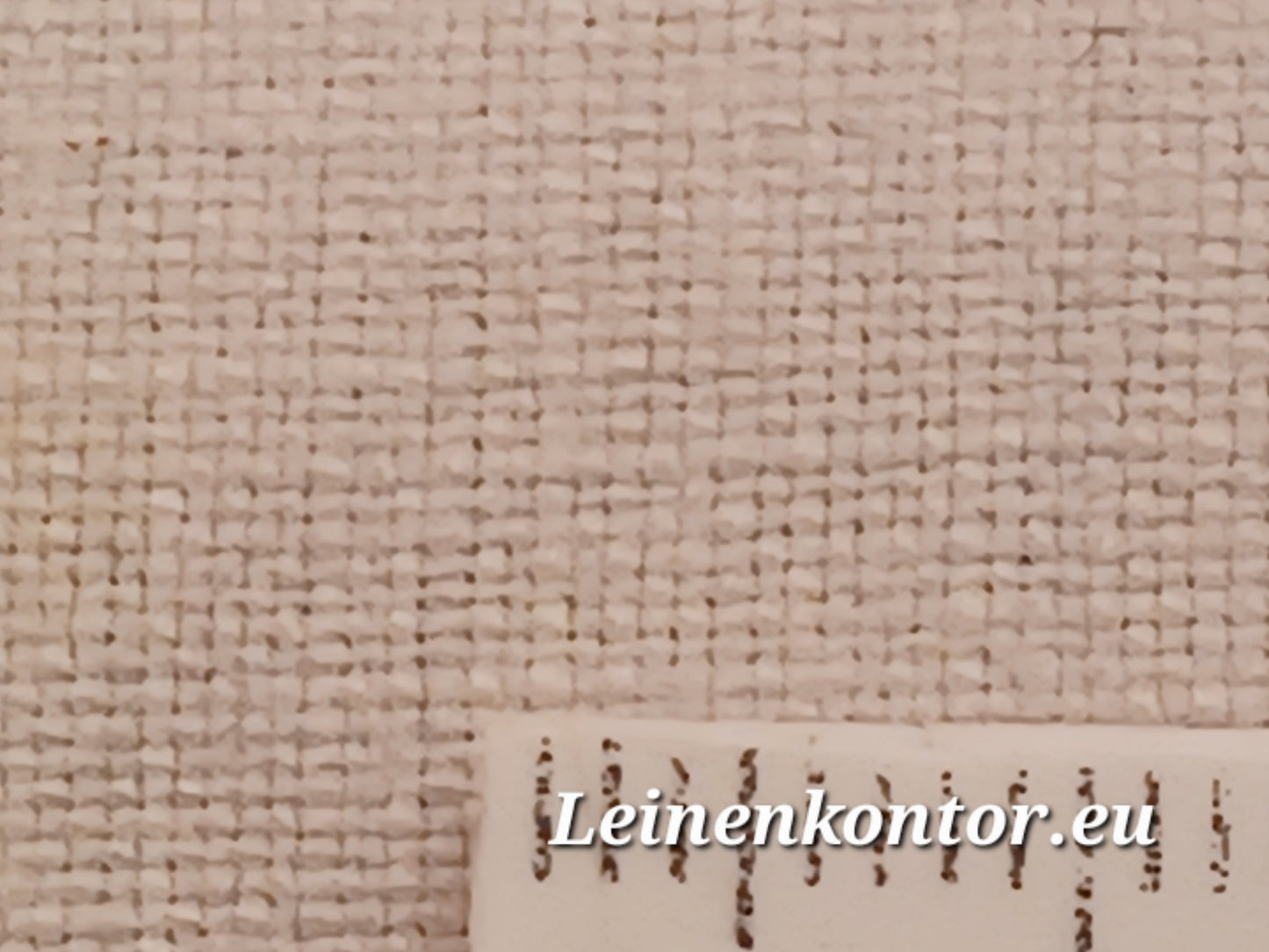 Leinenballen mit Millimeterskala 19 Fäden auf ein cm.