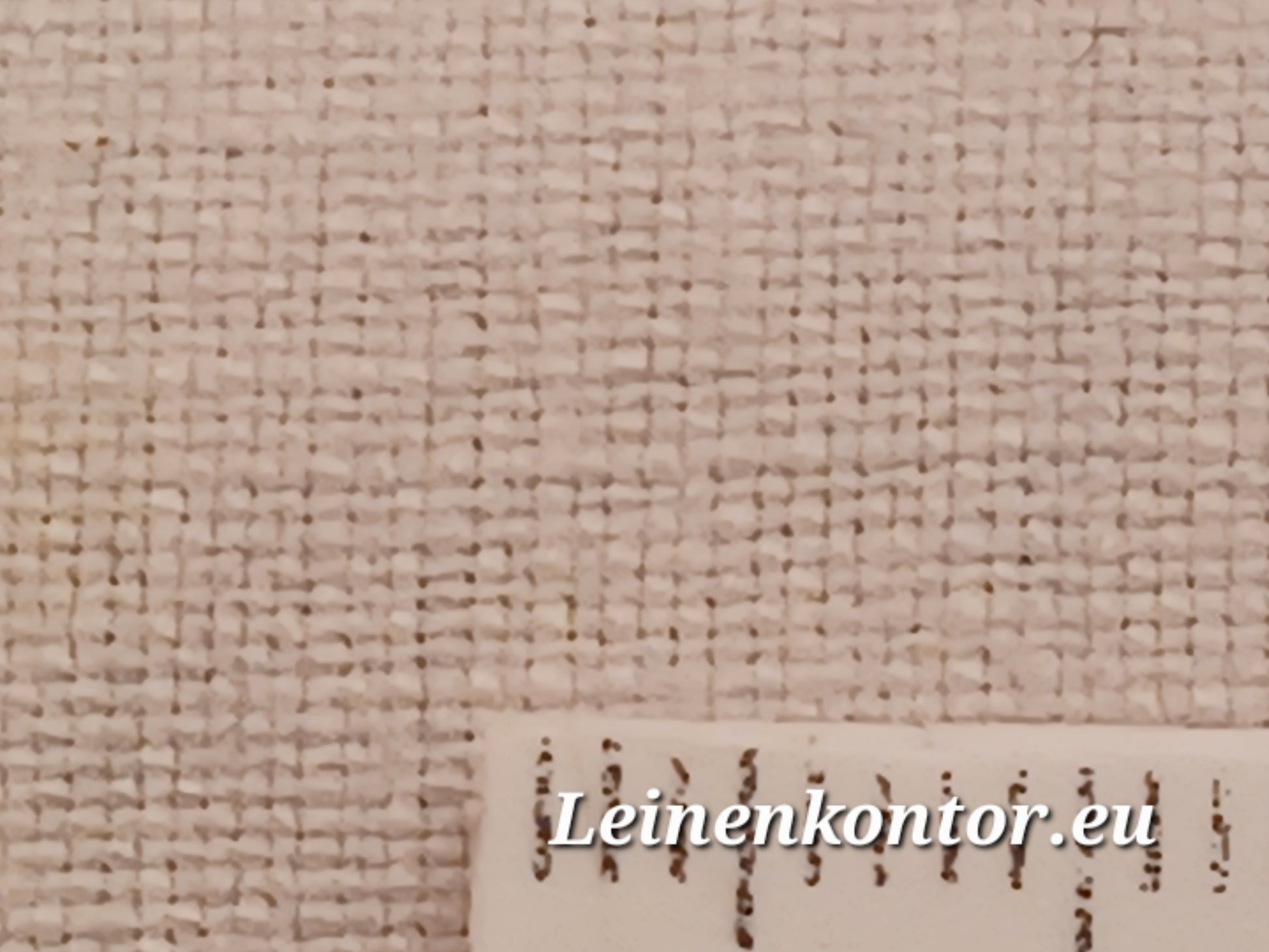 Leinenballen mit Millimeterskala 19 Fäden auf ein cm.