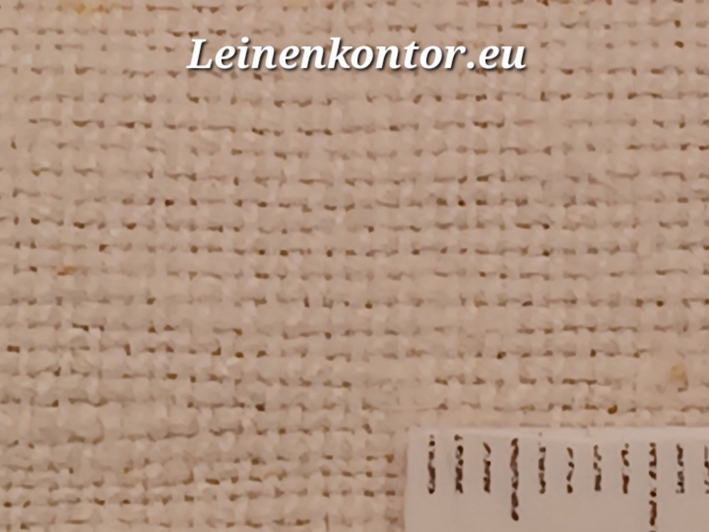 Leinenballen mit Millimeterskala 13 Fäden auf ein cm.