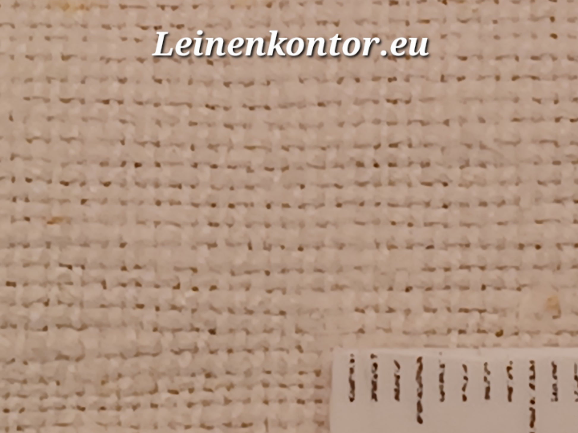 Leinenballen mit Millimeterskala 13 Fäden auf ein cm.