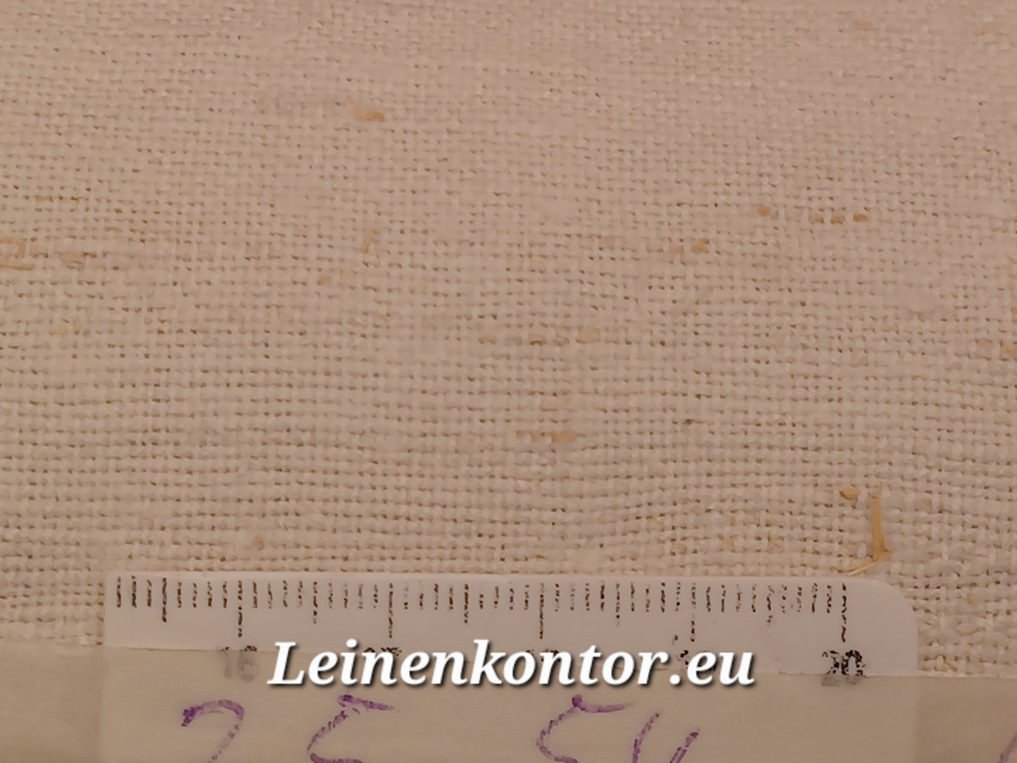 Leinenballen mit Millimeterskala 13 Fäden auf ein cm.