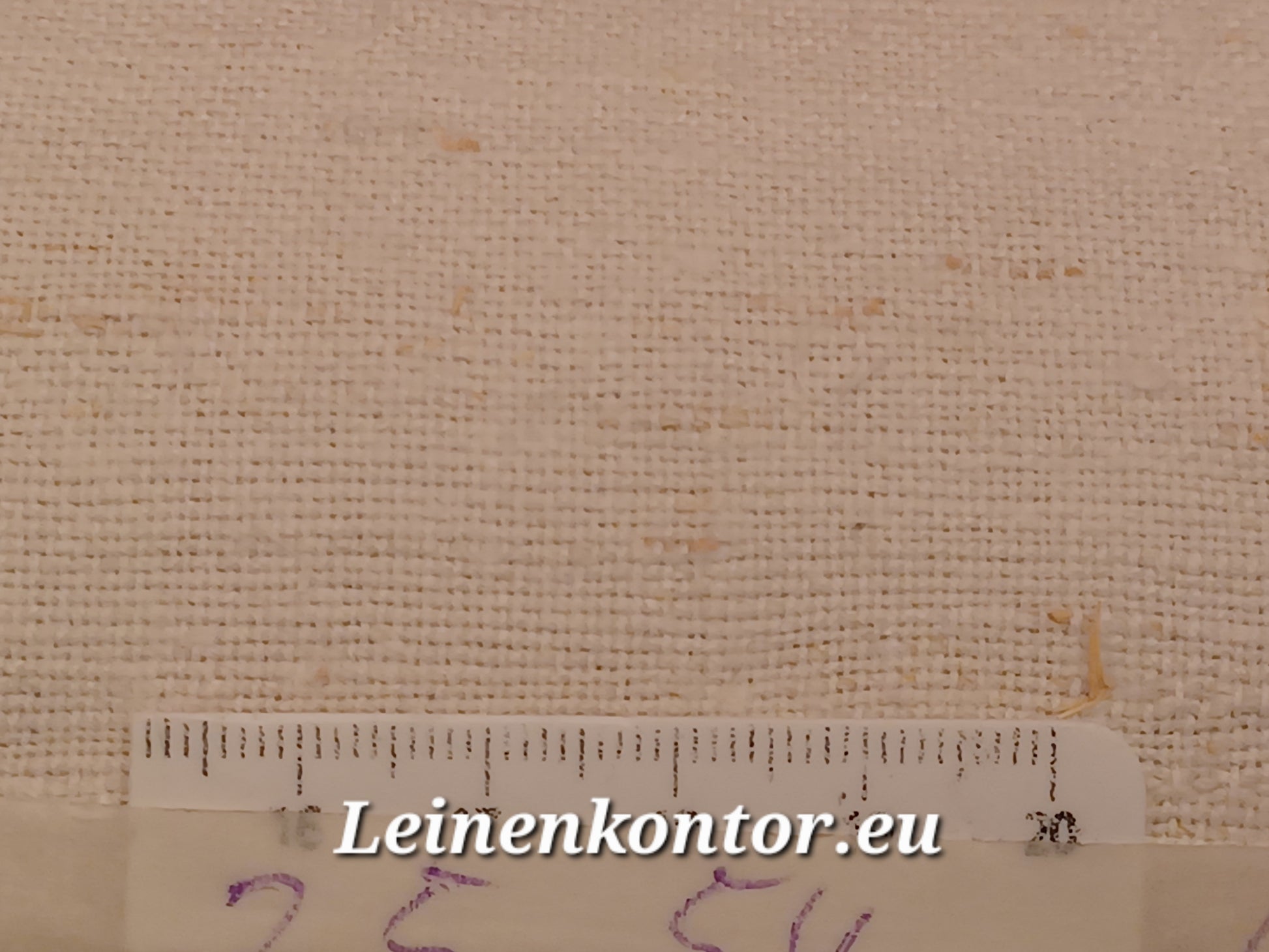 Leinenballen mit Millimeterskala 13 Fäden auf ein cm.