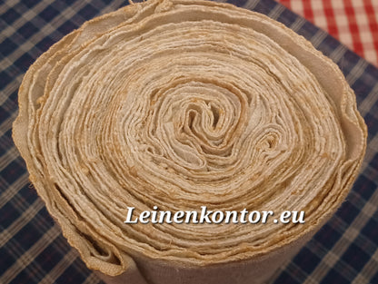 Leinenballen Ansicht gerollte Außenseite