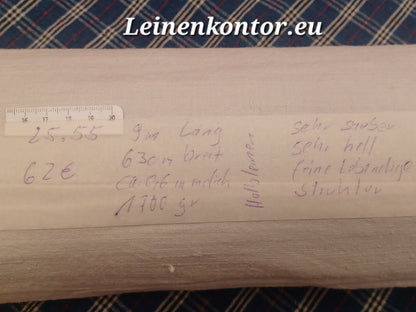Leinenballen Ansicht gerollte Außenseite
