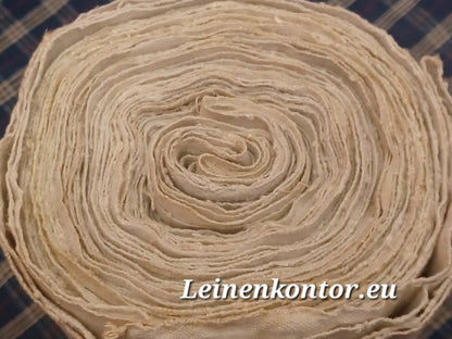 Leinenballen Ansicht gerollte Außenseite