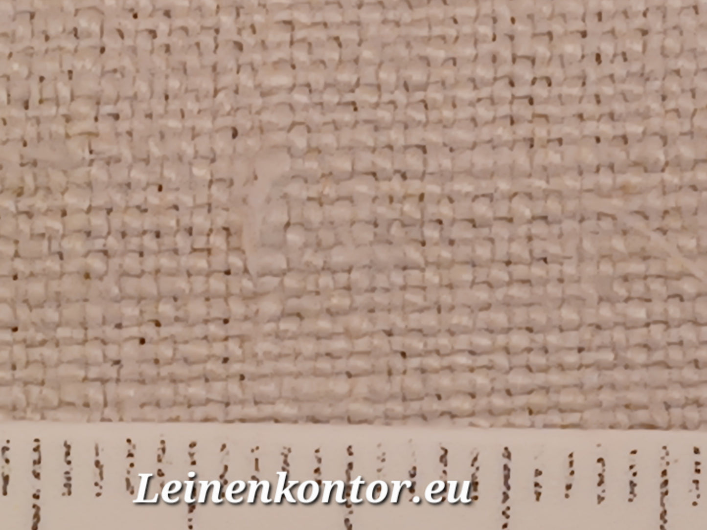 Leinenballen mit Millimeterskala 17 Fäden auf ein cm.