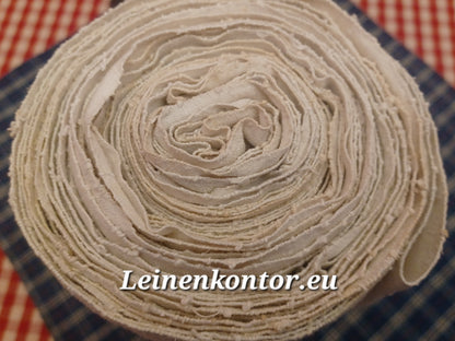 Leinenballen Ansicht gerollte Außenseite