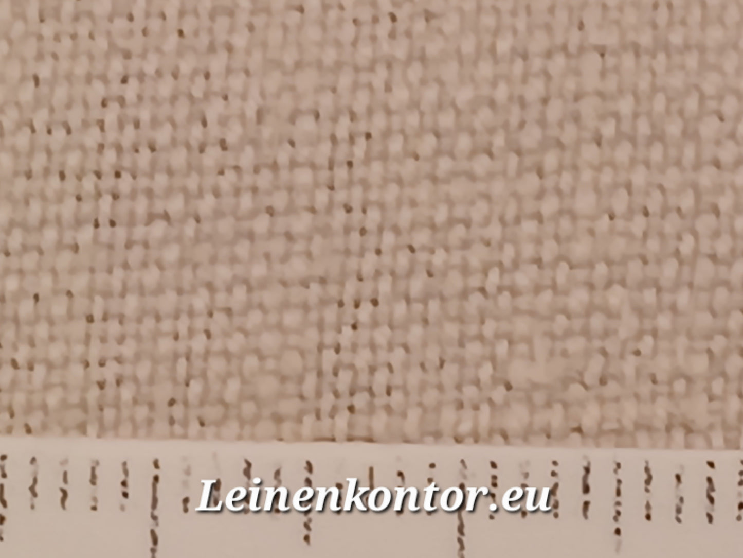 Leinenballen mit Millimeterskala 17 Fäden auf ein cm.