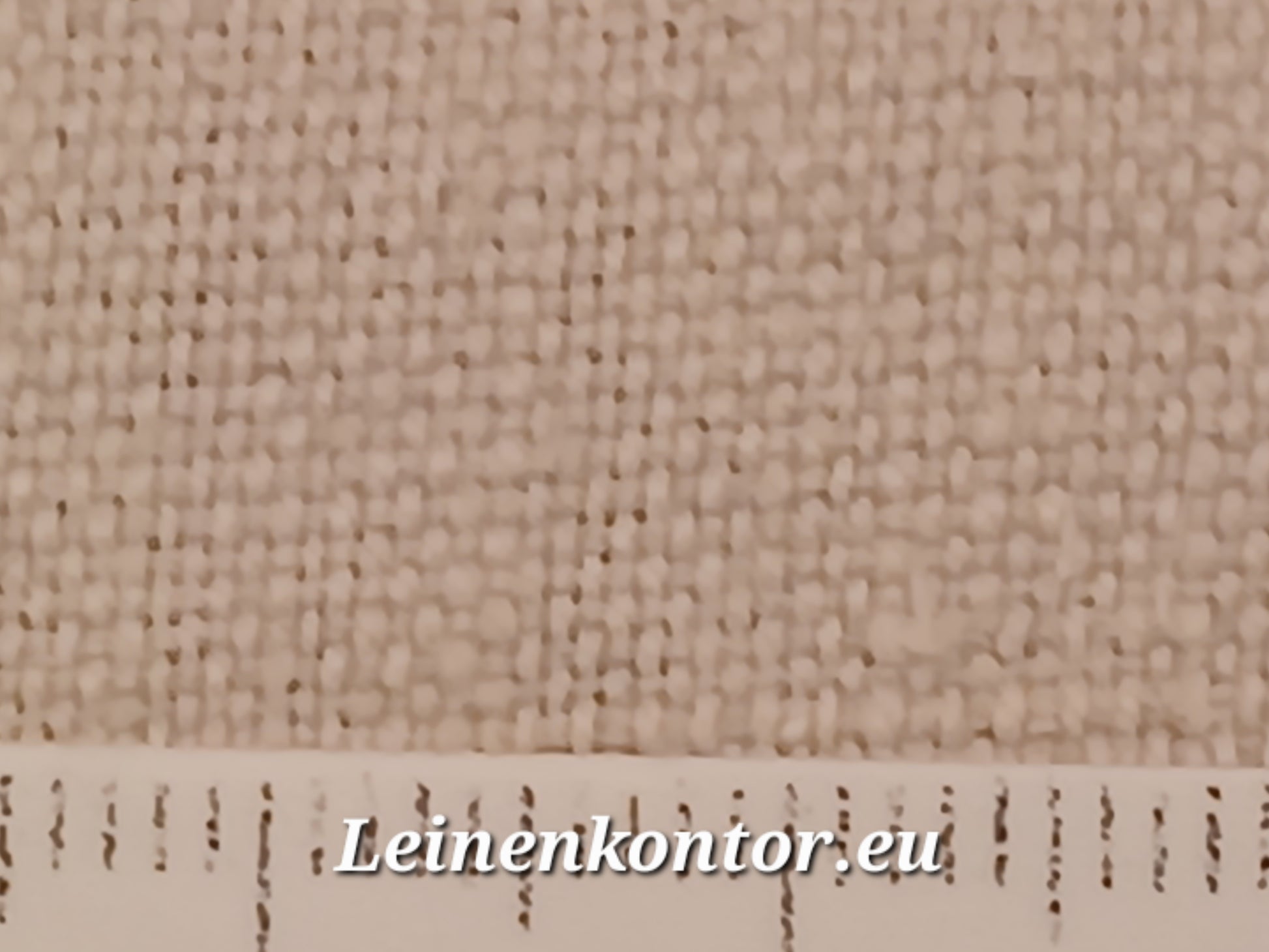 Leinenballen mit Millimeterskala 17 Fäden auf ein cm.
