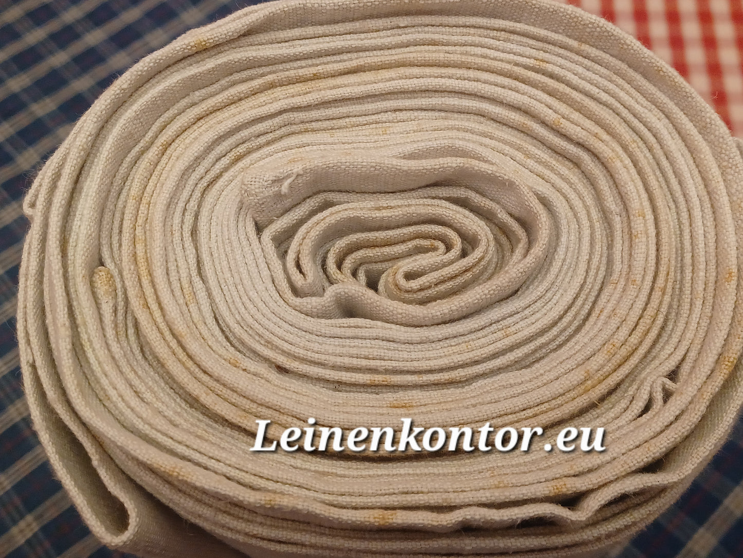 Leinenballen Ansicht gerollte Außenseite