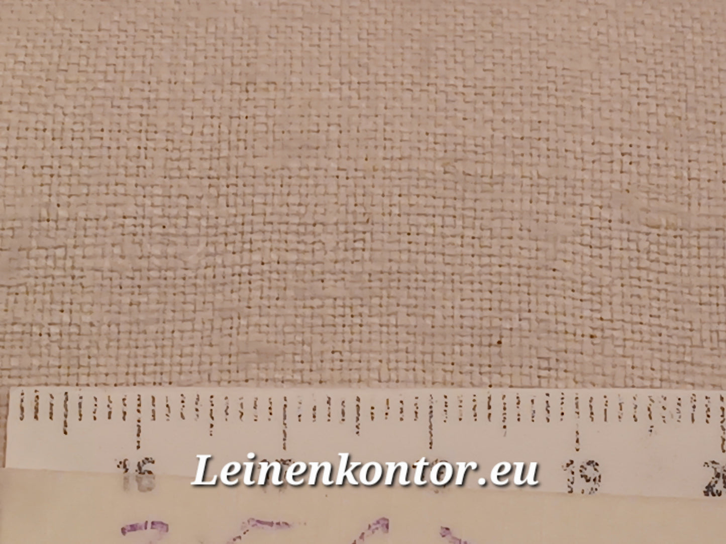 Leinenballen mit Millimeterskala 16 Fäden auf ein cm.