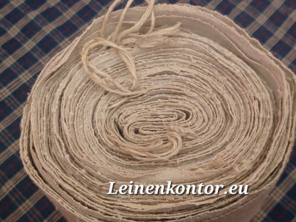 Leinenballen Ansicht gerollte Außenseite