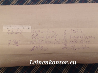 Halbleinenballen mit Etikett (Beschreibung)