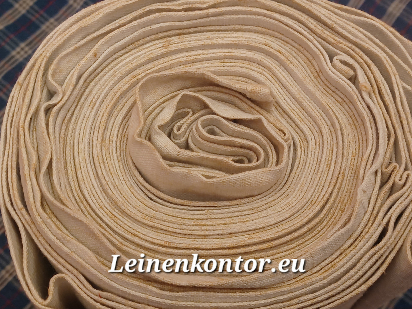 Leinenballen Ansicht gerollte Außenseite