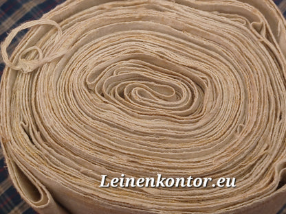 Leinenballen Ansicht gerollte Außenseite