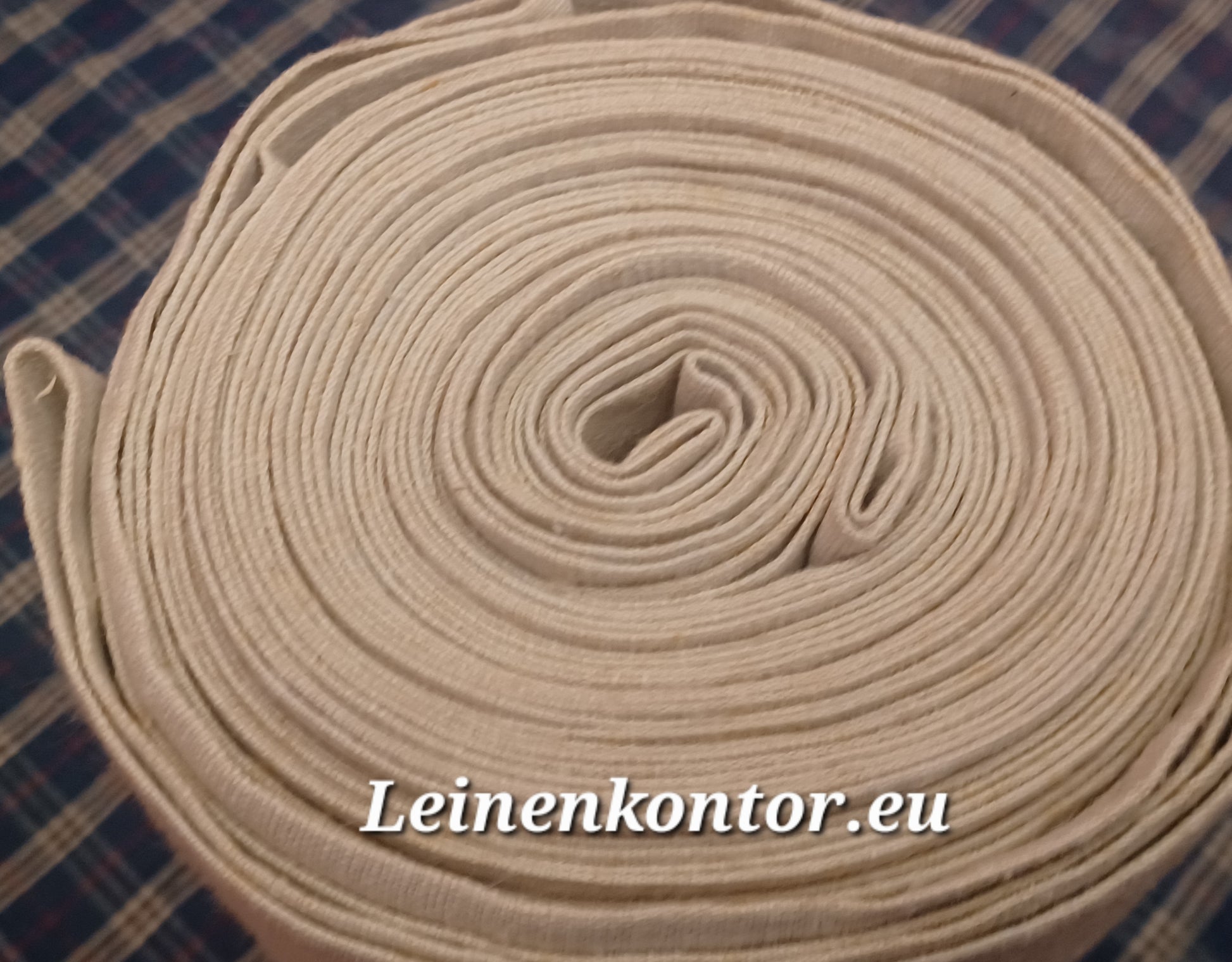 Leinenballen Ansicht gerollte Außenseite