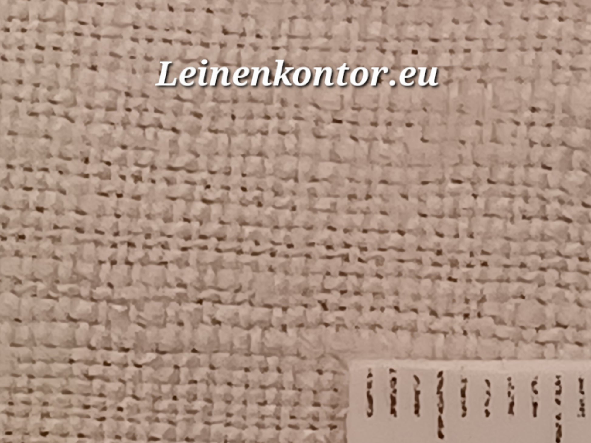 Leinenballen mit Millimeterskala 12 Fäden auf ein cm.