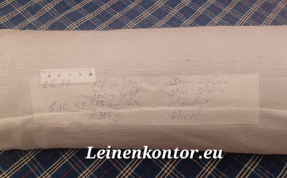 Leinenballen mit Etikett (Beschreibung)
