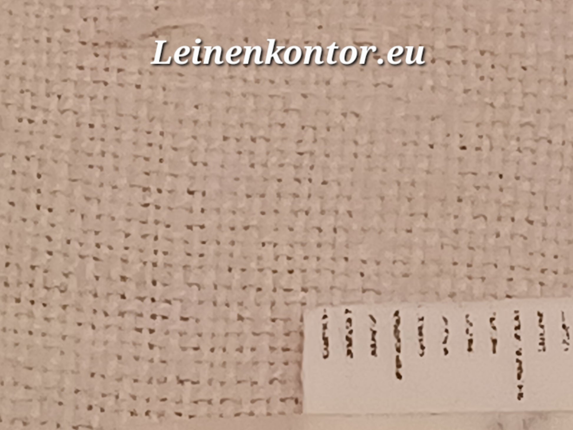 Leinenballen mit Millimeterskala 16 Fäden auf ein cm.