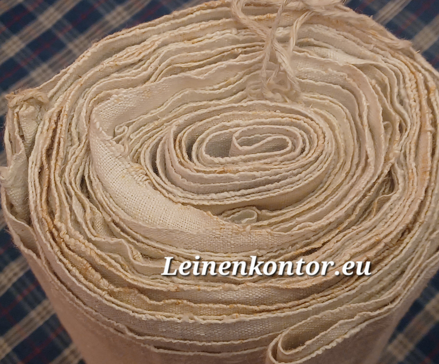 Leinenballen Ansicht gerollte Außenseite