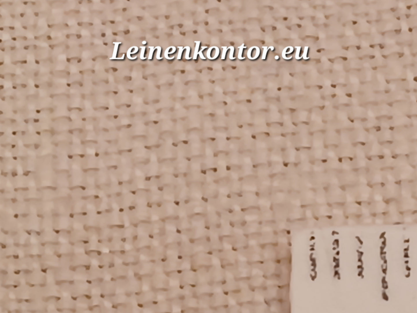 Leinenballen mit Millimeterskala 16 Fäden auf ein cm.
