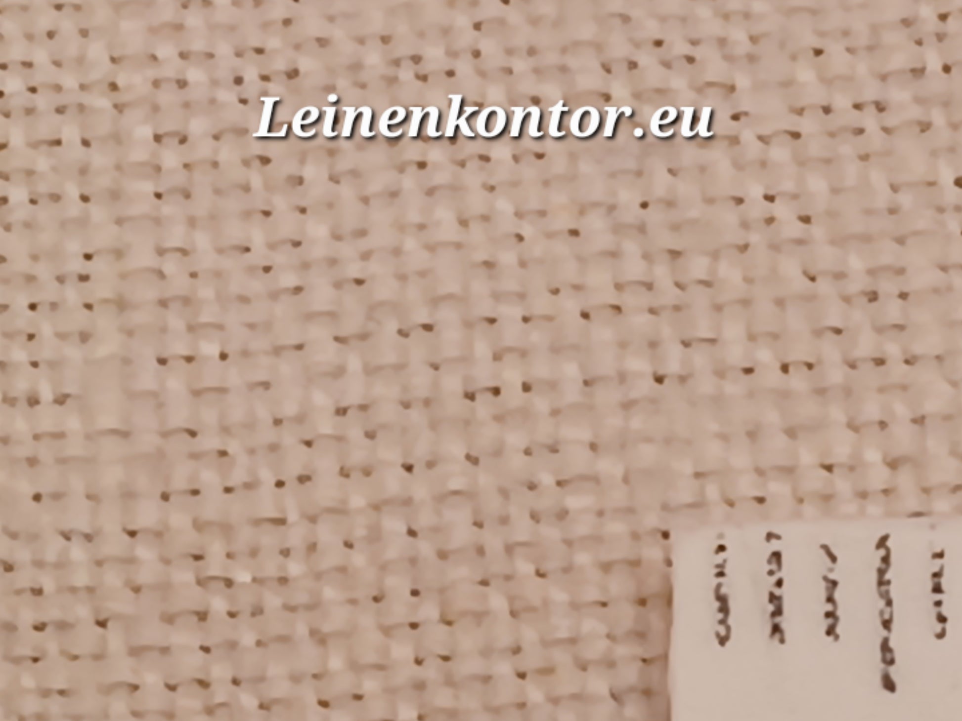 Leinenballen mit Millimeterskala 16 Fäden auf ein cm.