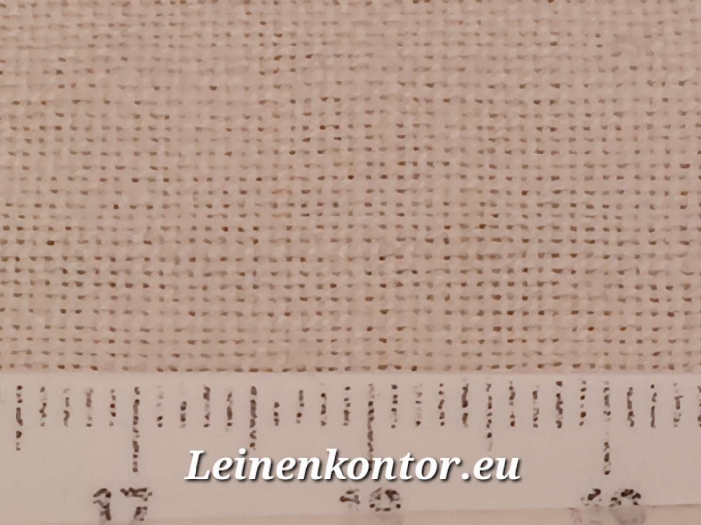 Leinenballen mit Millimeterskala 14 Fäden auf ein cm.