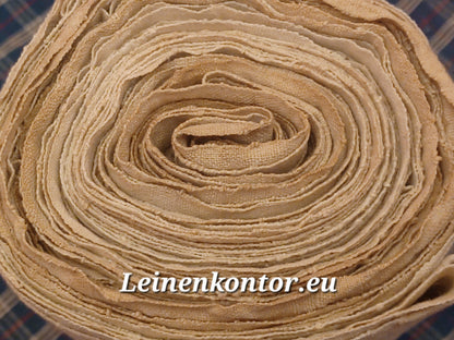 Leinenballen Ansicht gerollte Außenseite